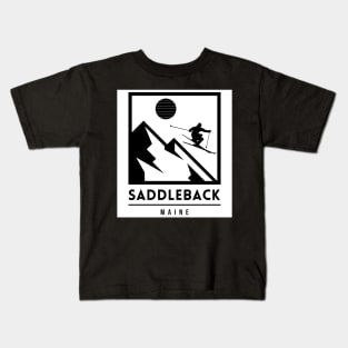 Saddleback maine usa ski Kids T-Shirt